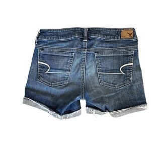 American Eagle Jean Shorts Cut Off “Stretch" Women's Medium Wash Size 2
